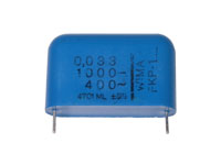 CONDENSADOR MKP ENCAPSULADO 33NF / 1000V RASTER 27MM                                                                                                                                                    