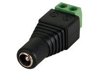 CONECTOR JACK ALIMENTACION HEMBRA 5,5MM-2,1MM TORNILLO                                                                                                                                                  