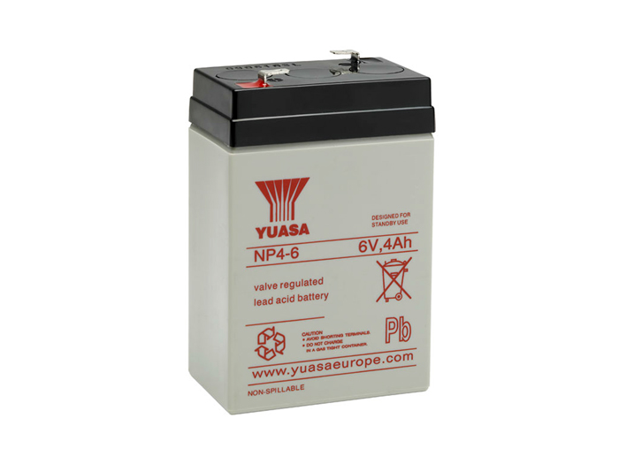 Yuasa 4-6 - Batería Plomo 6 V - 4 Ah - NP4-6