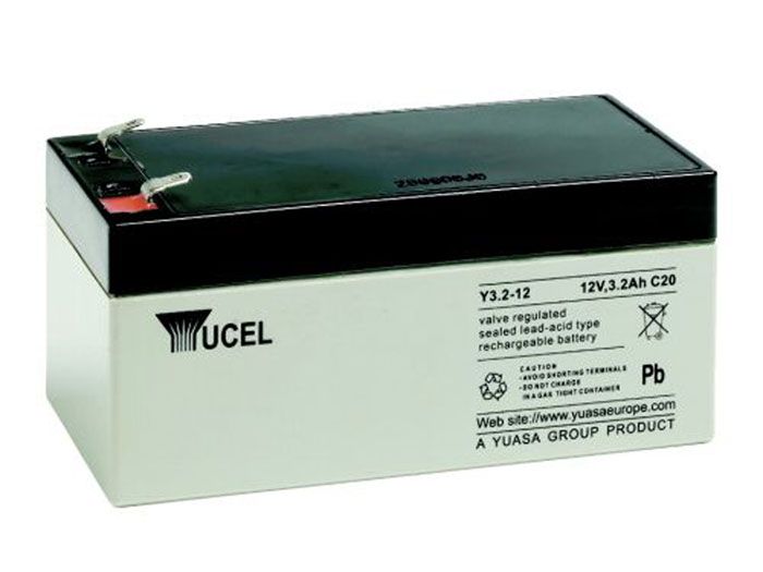 Yucel 3.2-12 - Batería Plomo 12 V - 3,2 Ah - Equivalente: Yuasa NP3.2-12 - Y3.2-12
