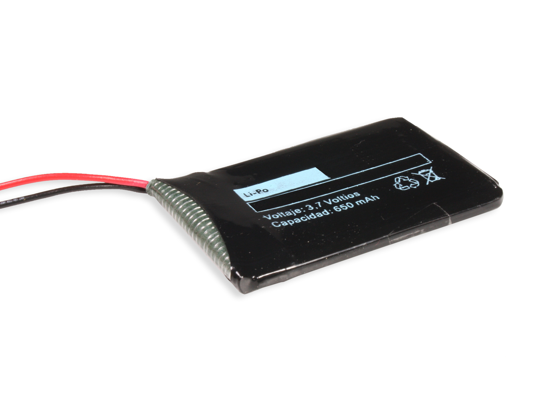 3.7 V - 650 mA Lithium Polymer Battery - 1LP403450
