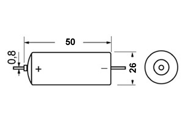 EVE BATTERY CO. ER26500-H - Pila Litio 3,6 V - 8500 mA - C con Terminales