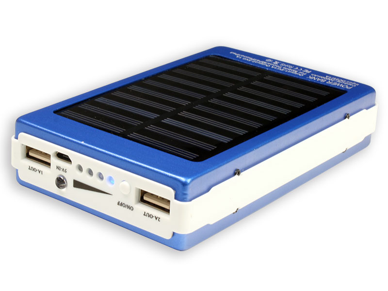 5 V - 9000 mA Power Bank - Solar Charger & Torch