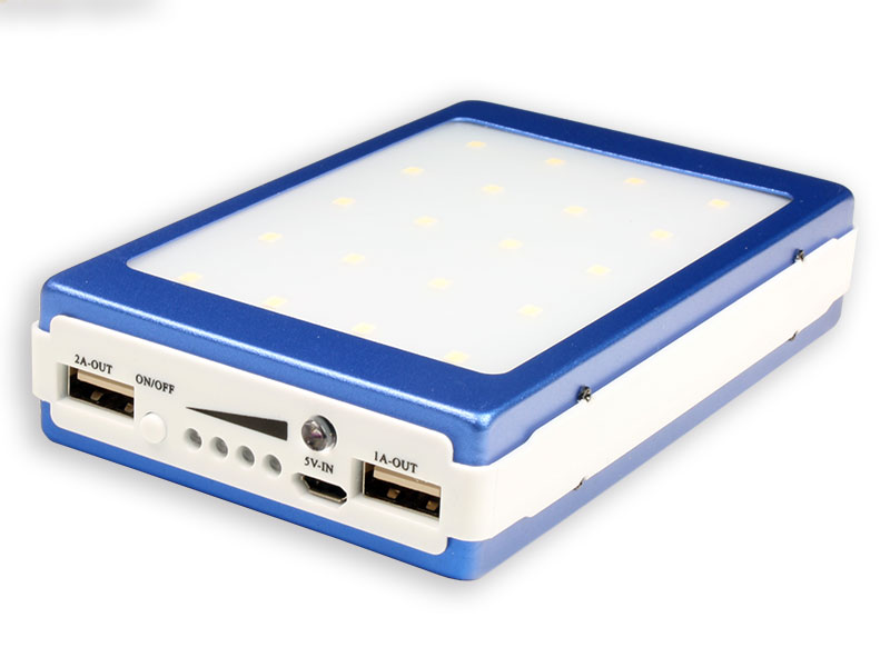 5 V - 9000 mA Power Bank - Solar Charger & Torch