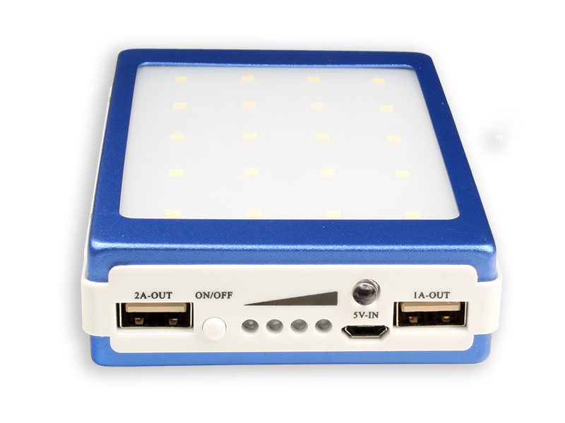 5 V - 9000 mA Power Bank - Solar Charger & Torch