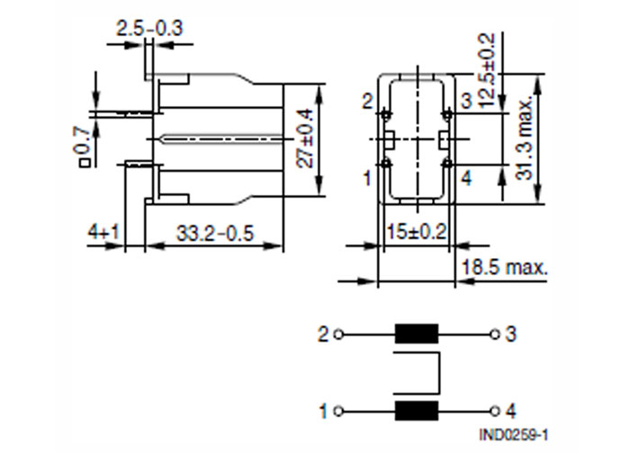 Inducteur Toroïdal Double EMI-RFI 2 x 2,2 mH 5 A