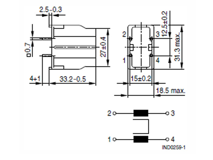 Inducteur Toroïdal Double EMI-RFI 2 x 3,3 mH 5 A
