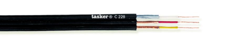 TASKER C-228 - Video + Audio cable 1 x 0.08 (75Ω) + 2 x 0.14 mm²