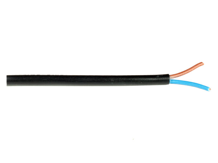 Cable Manguera Eléctrica Negra 2 X 0.75 mm 500 V