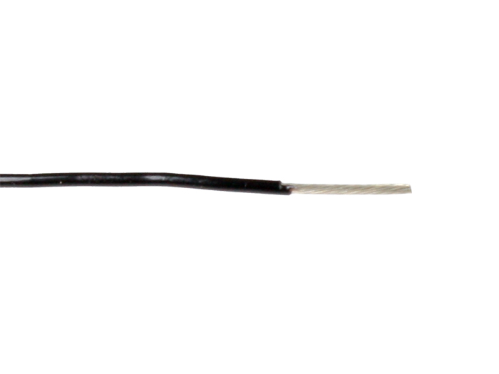 FILOTEX - Câble Unipolaire Multibrins Flexible 0,38 mm² Noir - 100 m - KU 01 G.22 NOIR