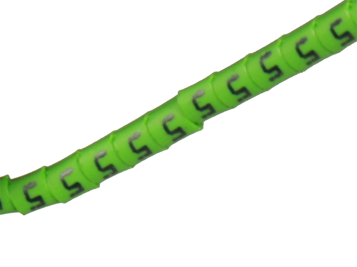 Pliotex - 10 Marcadores Cabo Ø1-Ø3mm - Verde Nº 5 - PT-V+30-5