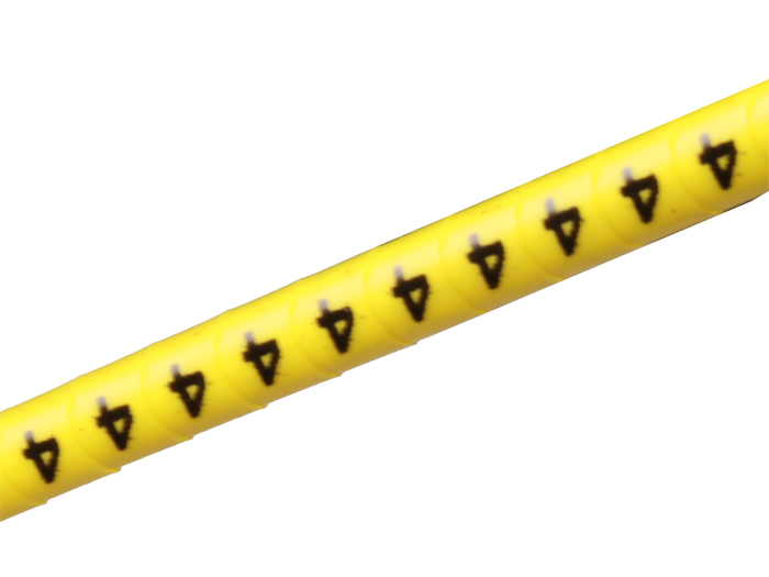 Pliotex - 10 Cable Markers Ø2.2-Ø5 mm - Yellow no. 4 - PT-V+45-4