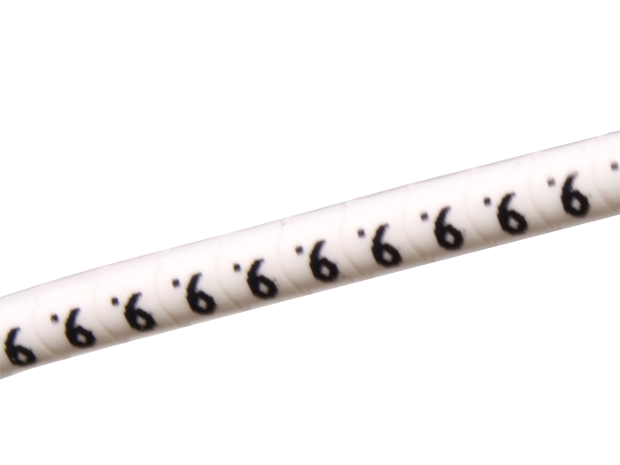 Pliotex - 10 Marcadores Cabo Ø2,2-Ø5mm - Branco Nº 9 - PT-V+45-9