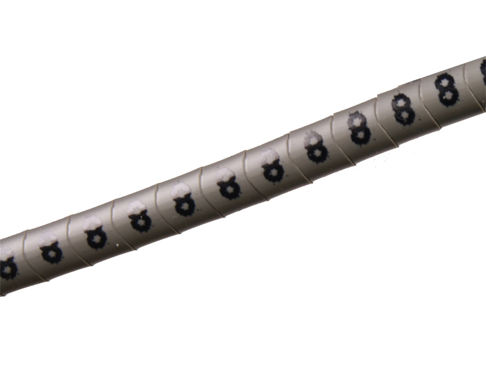 Pliotex - 10 Marcadores Cabo Ø2,2-Ø5mm - Cinzento Nº 8 - PT-V+45-8