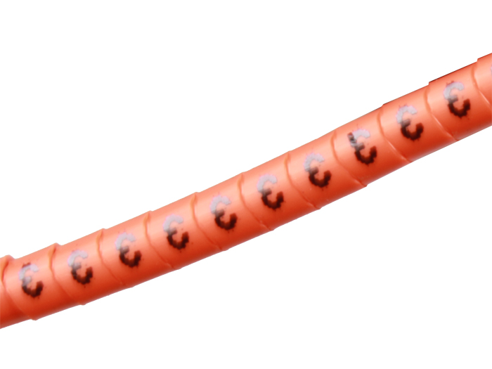 Pliotex - 10 Marcadores Cabo Ø2,2-Ø5mm - Laranja Nº 3 - PT-V+45-3