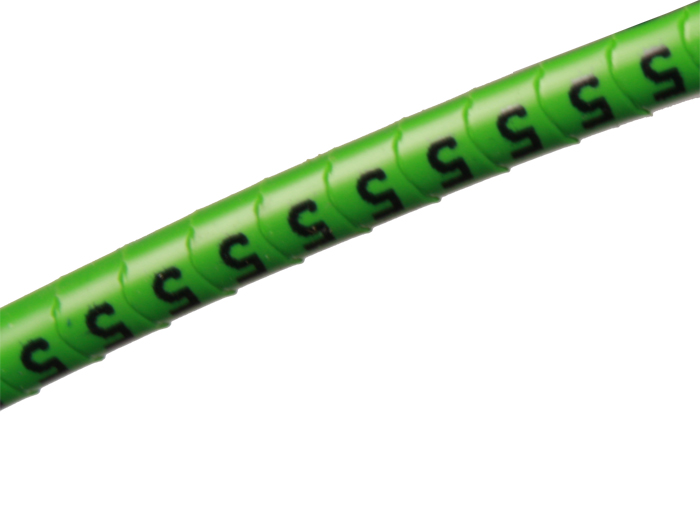 Pliotex - 10 Marcadores Cabo Ø2,2-Ø5mm - Verde Nº 5 - PT-V+45-5