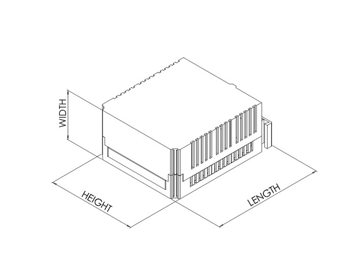 Camdem - Caja Carril DIN 101,75 x 82 x 22,5 mm - CVB225/KIT
