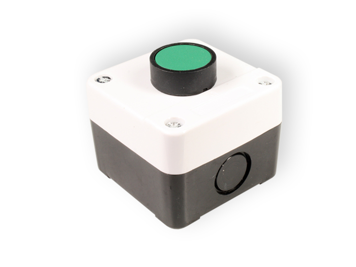 SWITCHTRONIX - Caixa Control Manobra Botão de Pressão Verde