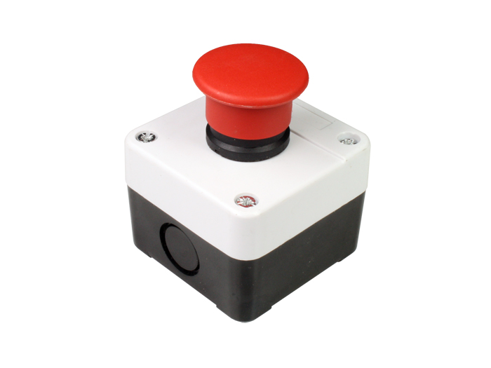 Emergency Mushroom Push Button Control Box - 1NC