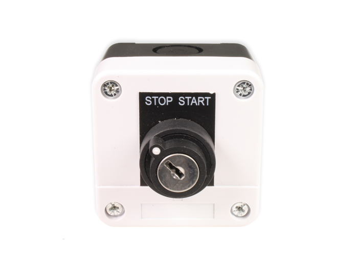 Key Lock Switch Push Button Control Box - STOP: 1NO