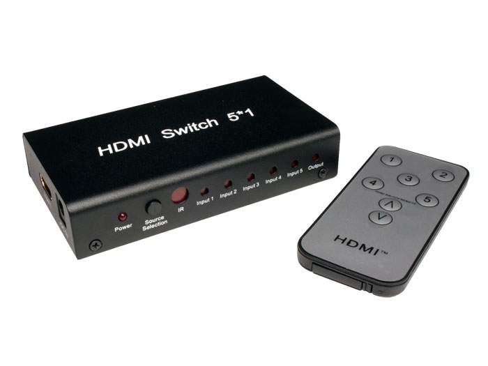 5 Input, 1 Output HDMI Selector Amplifier 37.620