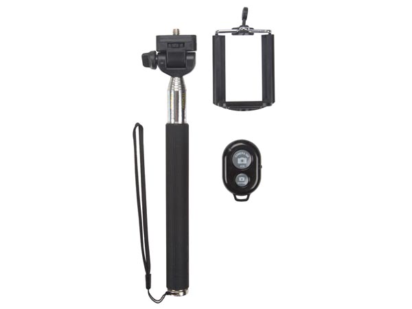 Extendable Monopod - with Smartphone Holder and WiFi Remote Control Shutter Release - Selfie Stick - CAMB18