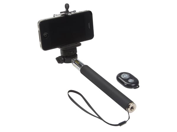 Extendable Monopod - with Smartphone Holder and WiFi Remote Control Shutter Release - Selfie Stick - CAMB18