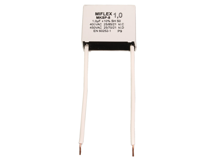 MIFLEX SA I250V510K-C - Condensateur pour Moteur - 1 µF - 450 VAC