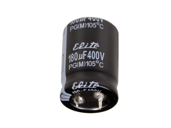 NICHICON LGU2G181MELA - Condensador Electrolítico Radial SNAP IN 180 µF - 400 V - 105°C