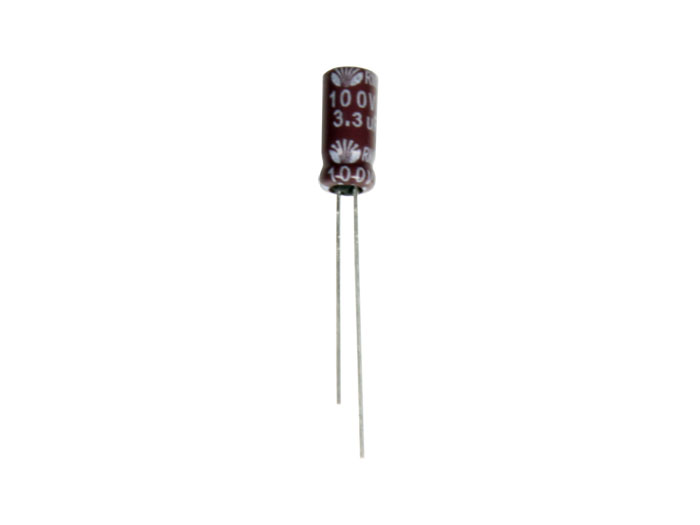Condensador Electrolítico Radial 3,3 µF - 100 V - 105°C