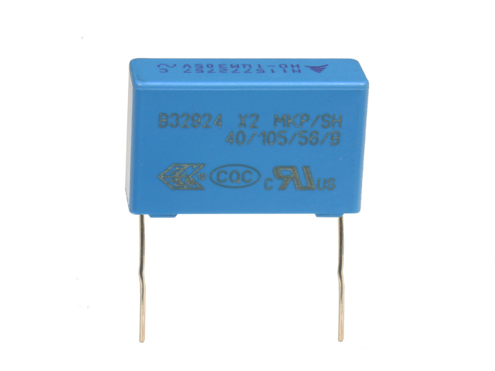 Epcos - MKP Capacitor - Encapsulated - 1 µF - 305 VAC - 27.5 mm Raster - B32924C3105M189