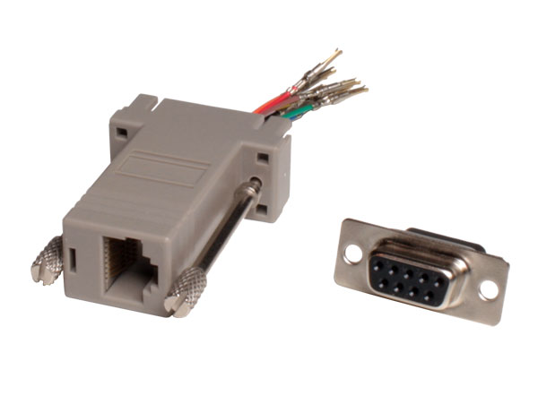 D-sub 9 Pin Female to RJ45 Adaptor - TD09F8