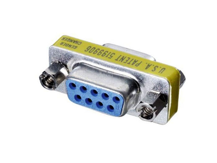 Adaptador sub-D 9 Pin Fêmea - 9 Pin Fêmea