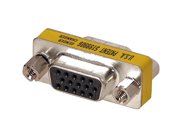 Adaptateur sub-D Haute Densité 15 Pin Femelle - 15 Pin Femelle