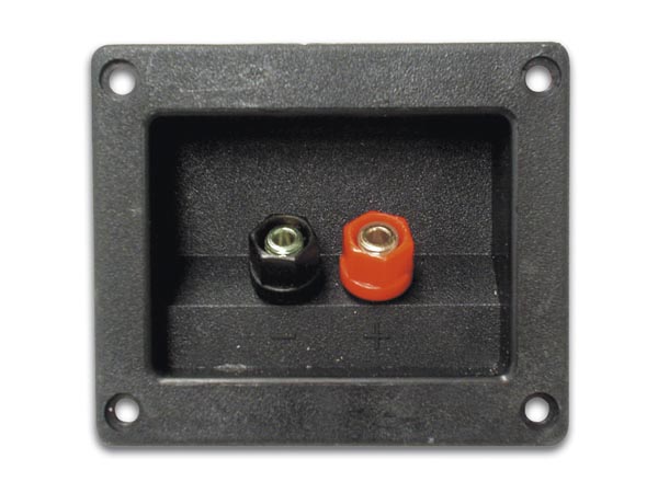 Bornier pour Boîte de Son à Banane - Carré - 2 Pôles - LSC3