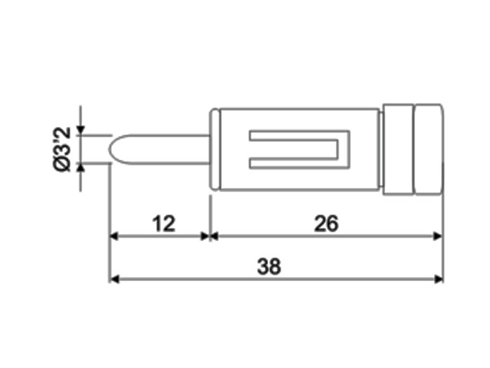 Adaptador Antena Autoradio Macho Convencional MASCULINO para DIN 41.585 Fêmea