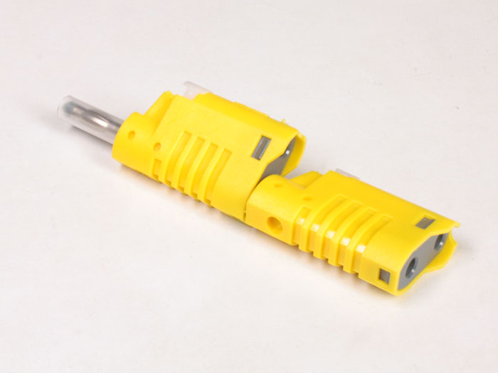 Fiche Banane Mâle de 4 mm de Sécurité - Bleue - 1089BL