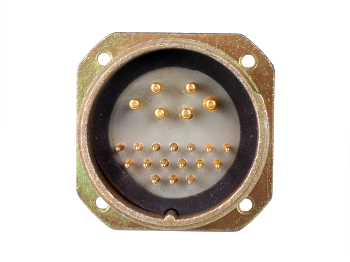 BM40B22 - Ficha Circular Tamanho 40 Base Macho 22 Pinos - C9202422AAP