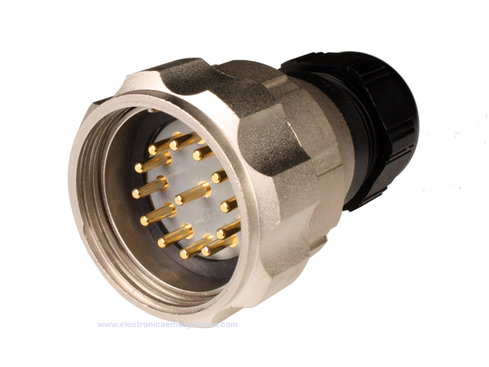 FMR40B13 - 13 Contacts Male Size 40 In-Line Mount Circular Connector - C9206413APPB