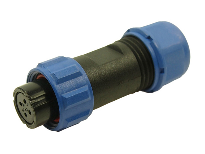 WEIPU SP13 Series IP68 - 4 Contacts Ø13 Waterproof Female Cable-Mount Connector - IP68 - FM686814 - SP1310/S4