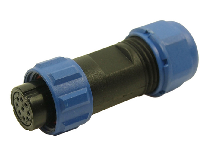 WEIPU SP13 Series IP68 - 9 Contacts Ø13 Waterproof Female Cable-Mount Connector - IP68 - FM686819 - SP1310/S9