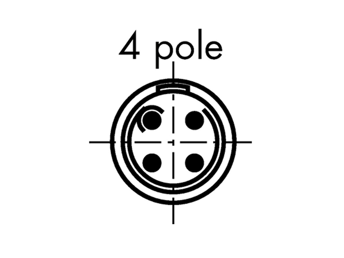 Lemo Serie 00 - Connecteur Femelle Fiche 4 Pôles - PHG.00.304.CLLD35