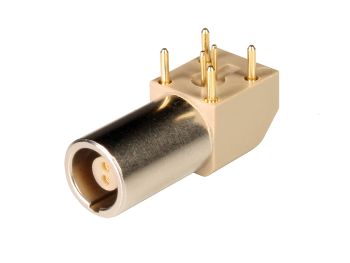 Lemo Serie 00 - 2 Contacts Female Printed Circuit Board Mount Connector - EPG.00.302.HLN