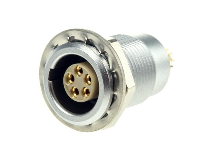 Lemo Serie 0B - Conector Hembra Base Panel 5 Contactos - EGG.0B.305.CLL