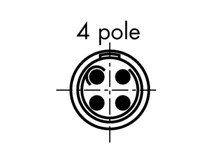 Lemo Serie 1B - Connecteur Femelle Fiche 4 Pôles - PHG.1B.304.CLLD52