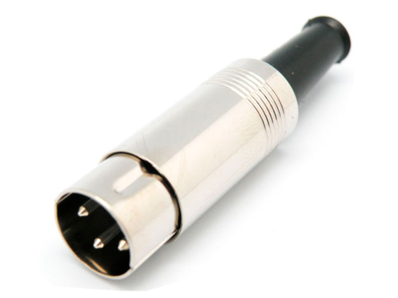 pond Schurk geeuwen DIN 41524 Male Connector 3 Pin Cable-Mount 90° - Metal - 1867 ("1867")