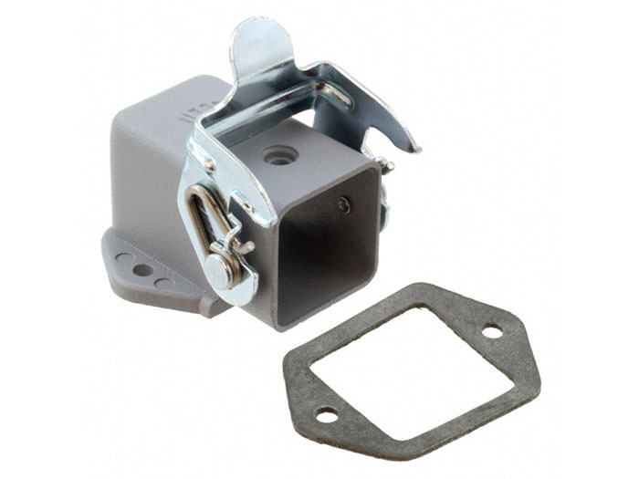 Ilme CKA 03 IA - Connecteur HAN 3A coude Châssis-panneau en Métal - HTS-AMP HA.3.AGW , 1-1102107-2 - 21601009