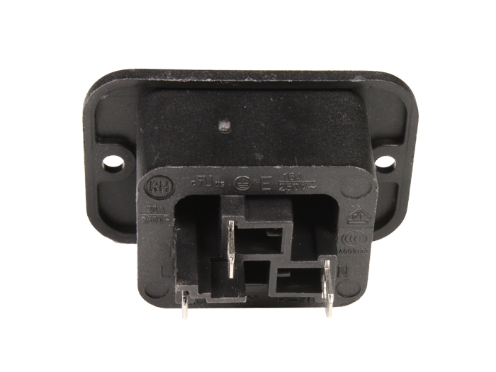 Connecteur CEI 60320 C19 Femelle Fiche Châssis Encastrer - Faston 4,8 mm
