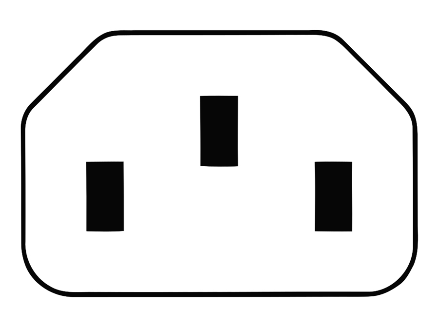 IEC 60320 C13 Female to C14 Male Power Cable - VDE Approved - 3 m