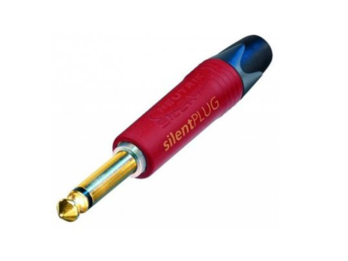 Neutrik NP2X AUSILENT - Connecteur Jack 6,3 mm Fiche Mâle 2 Pôles - Droite - ausilent